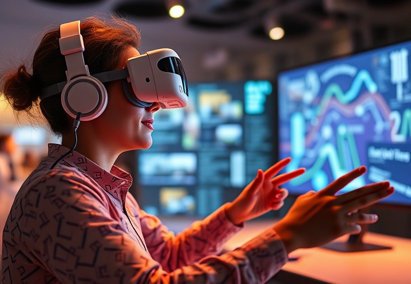 Representação visual: Realidade Aumentada e Virtual: A Evolução das Experiências Imersivas em 2025