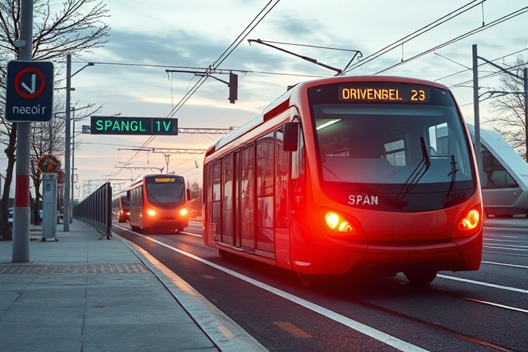Conceitos visuais relacionados a Transporte sustentável: inovações em mobilidade elétrica e o papel da IA na redução das emissões