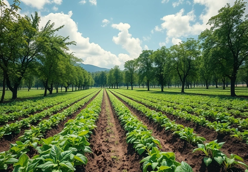 Representação visual: O crescimento da agricultura sintrópica como resposta às mudanças climáticas em 2025